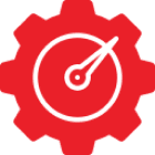 Mechanical gear with clock design