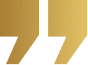 Gold quotation marks on black background